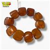 Image 1 : Amber Stretch Bracelet with 10 Sections - Each section is: 20mm x 25mm x 7mm thick - Needs to be res