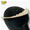 Image 4 : Rhinestone Tiara - 1.25"  tall at the peak - all the stones are intact