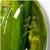 Image 4 : Hand Blown Art Glass Wall Hanging Bud Vase - Signed FIG - 2.5" x 4"