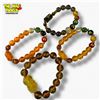 Image 1 : 3 Feng Shui Five Element (11 mm) & 1 Pixiu Charm (14 mm) Beaded Bracelets