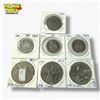 Image 1 : 7 Canadian Coins - 2 x 1968 50¢, 1 x 1969 50¢, 3 x 1977 Queen Elizabeth II  & 1 x 1982 $1 Coin