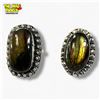 Image 5 : 6 New .925 Sterling Silver Polished Labradorite Rings - Longest ring is 32 mm - Total Weight: 54 gra