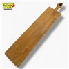 Image 1 : 35.5-Inch Long Wooden Charcuterie Cutting Board with Handle and Leather Strap
