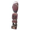Image 2 : Māori Tekoteko Hand-Carved Wooden Ancestral Figure 13" Rotorua NZ