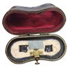 Image 3 : LA Bonnette Paris Opera Glasses Black Leather with Case Early 20th Century