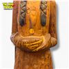 Image 3 : Early Hand Carved First Nations Woman in British Columbia Cedar Log Folk Art