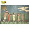 Image 1 : Mid-Century Mosaic Tile Mural 72.5x48 Inch Figurative Scene Greek Inspired Key Border 1950s-60s?