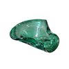 Image 1 : Vintage Murano Green Art Glass Ashtray Bowl Bullicante Technique Mid-Century 9" Long