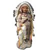 Image 1 : Castagna Wild West Chief Red Cloud Figurine Hand-Painted Resin 12" Tall
