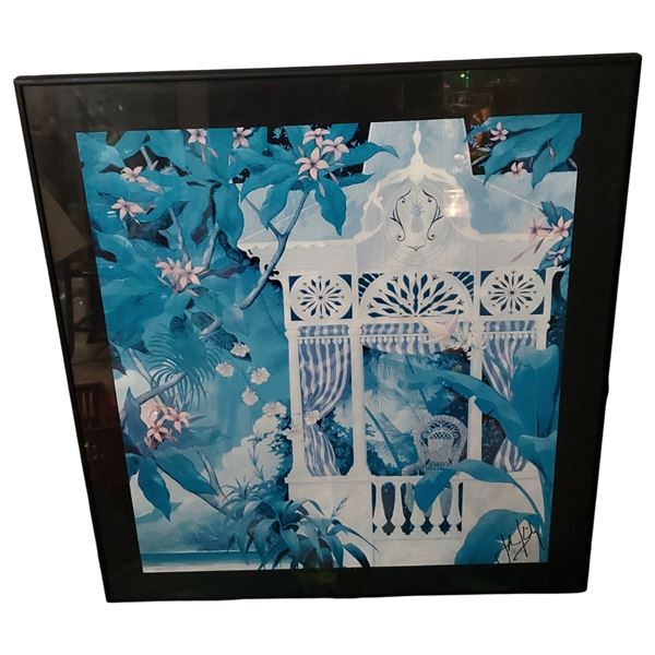 Framed Print by John Brady or Kirby Signed 1992 24x26.5 Inches