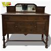 Image 1 : Jacobean Revival Tiger Oak Sideboard Buffet Late 19th-early 20th Century English Style 54x22x52"