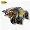 Image 2 : Iridescent Stoneware Ceramic Bull 12 Inch Late Art Deco Mid-20th Century