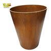 Image 1 : Mid-Century Modern Teak Waste Paper Bin - 13in Tall Made in Sweden Wood Construction