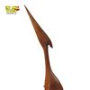 Image 2 : Mid-Century Modern Teak Wood Sculpture of a Crane or Heron - 26" Tall