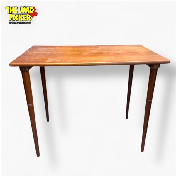 Mid-Century Modern Teak Side Table 24.5x15x19.5in