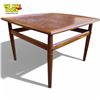 Image 3 : Grete Jalk Mid-Century Danish Teak Coffee Table - 26.5x26.5x19in