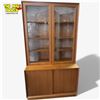Image 2 : Poul Hundevad Style Mid-Century Teak Display Cabinet with Glass Doors - 39 1/2 X 18 1/2 X 72in Tall