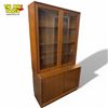 Image 3 : Poul Hundevad Style Mid-Century Teak Display Cabinet with Glass Doors - 39 1/2 X 18 1/2 X 72in Tall