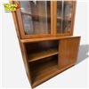 Image 5 : Poul Hundevad Style Mid-Century Teak Display Cabinet with Glass Doors - 39 1/2 X 18 1/2 X 72in Tall