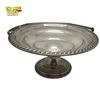 Image 1 : .925 Sterling Silver Handled Pedestal Dish - Weighted Base - Total weight: 172.6 grams