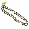 Image 1 : 10KT Gold 8.75" Curb Link Bracelet with Lobster Clasp (10mm wide) - weight: 16.5 grams