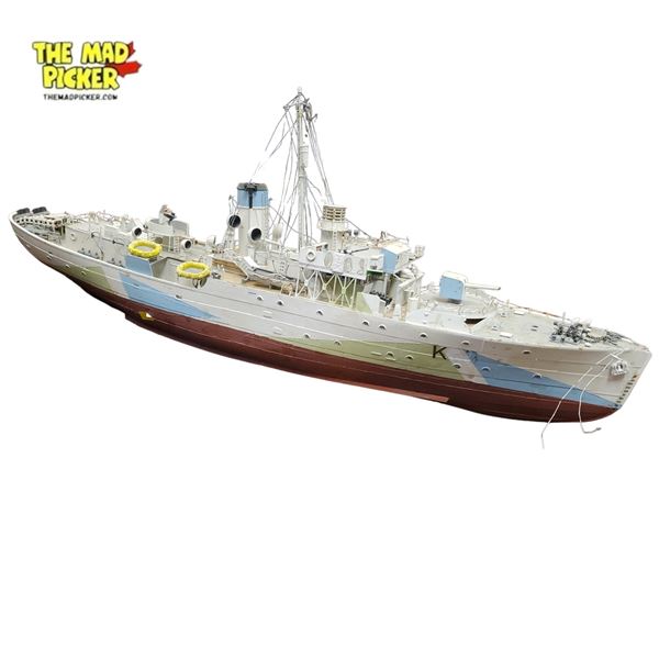 HMCS Snowberry Detailed Scale Model Ship Marked K80 - Approx. 34in Length