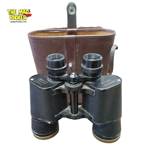 Empress 7x50 Vintage Binoculars with Original Leather Carrying Case