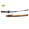 Image 1 : 27 1/2in Japanese Katana Replica Steel Blade Brown Wrapped Saya and Tsuka