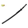 Image 2 : 41in Japanese Katana Samurai Sword Replica Steel Blade with Black Scabbard
