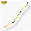 Image 2 : Hand-Carved Natural Wood Walking Stick with Yellow and Black Spiral Design
