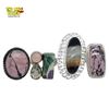 Image 1 : 4 Sterling Silver Gemstone Rings - Banded Agate, Rhodonite and Multi-Gemstone - All Stamped .925 - T