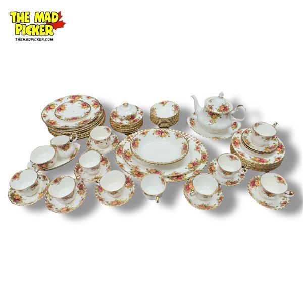 Royal Albert Old Country Roses 65pc Fine Bone China Set 1962 England