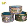 Image 3 : Vintage Chinese CloisonnÃ© Floral Set Napkin Rings, Dish, Bowl, Chopsticks