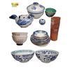 Image 1 : Collection of Chinese Blue and White Porcelain Ceramics Qing Dynasty