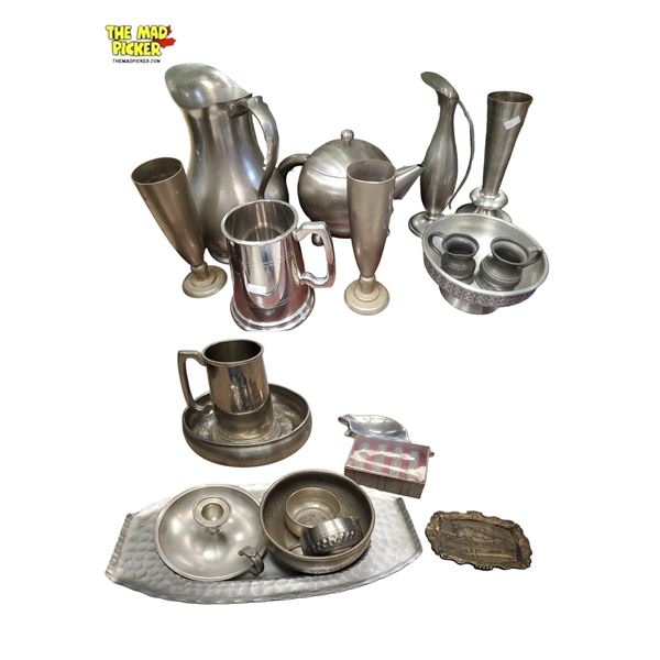 Vintage Pewter Collection - Holsen Tinn Norway,  Perletinn Norway,  Pewtor Malaysia