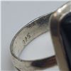 Image 2 : 4 New Sterling Silver & Black Onyx Rings (All Stamped .925) Total weight: 34.1 grams