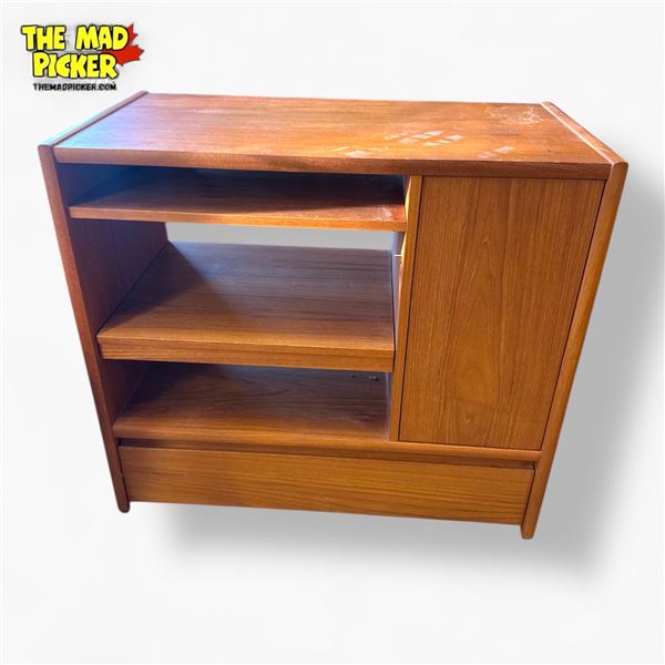 Mid-Century Modern Teak Record Player Cabinet 33.5x18x29.5in 1950s-1960s