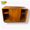 Image 2 : Mid-Century Modern Danish Teak Credenza Sliding Doors 1960s - Approx. 39 1/2in X 18 1/2in X 26 1/2in