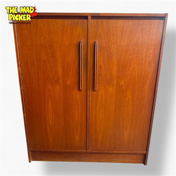 G-Plan Fresco Style Teak Wardrobe Cabinet Mid-Century Modern 40.5in X 16in X 48in