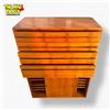 Image 2 : Poul Cadovius Style Teak Modular 2pc Cabinet Denmark 1960s - 31 1/2in X 16in X 40 1/2in