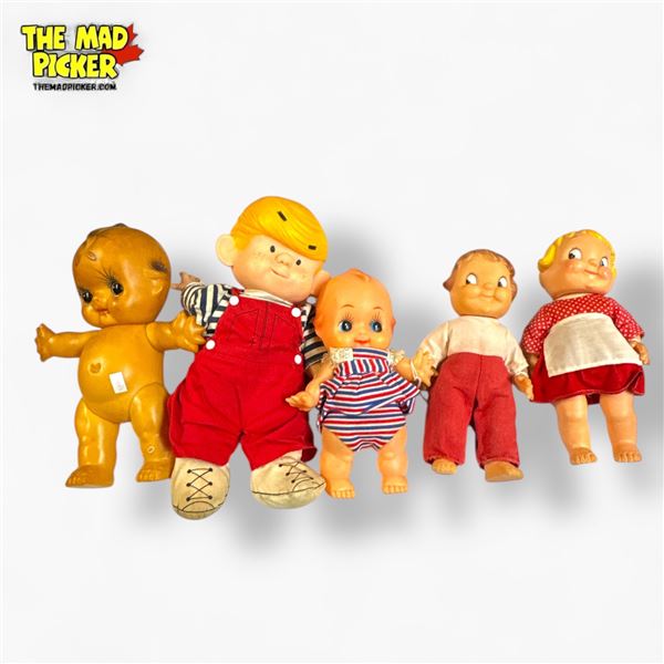 Vintage Kewpie and Campbell's Soup Kids-Style Dolls Vinyl/rubber 1950s-1960s