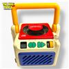 Image 1 : Kids-on Playskool/tomy Style Vintage-Style Toy Boombox Cassette Player Red White Blue Handle