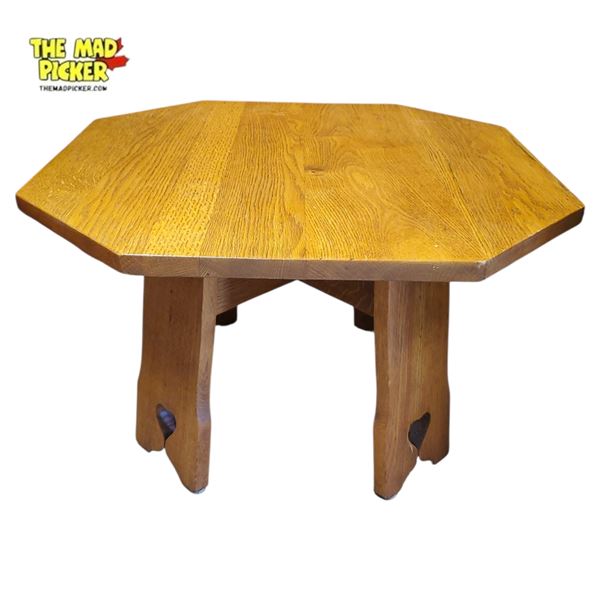 Arts & Crafts Style Oak Octagonal Occasional Table Attributed to Heals or Liberty & Co.