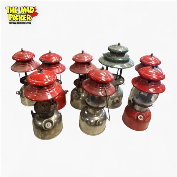 Large Group of Assorted Coleman Lanterns (Missing Parts)