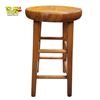 Image 1 : 24 1/2in  Living Solid Wood Backless Bar Stool with a Natural Finish