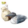 Image 2 : Collection of Hand-Carved and Painted Loon, Duck, and Owl Figurines and Decoys