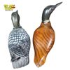 Image 3 : Collection of Hand-Carved and Painted Loon, Duck, and Owl Figurines and Decoys
