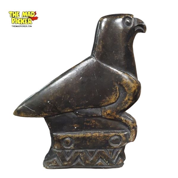 Vintage Zimbabwean Style Soapstone Bird Figurine 6in