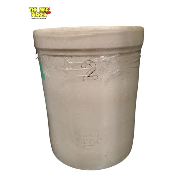 Medalta 2-Gallon Stoneware Crock Canada 1926-1956