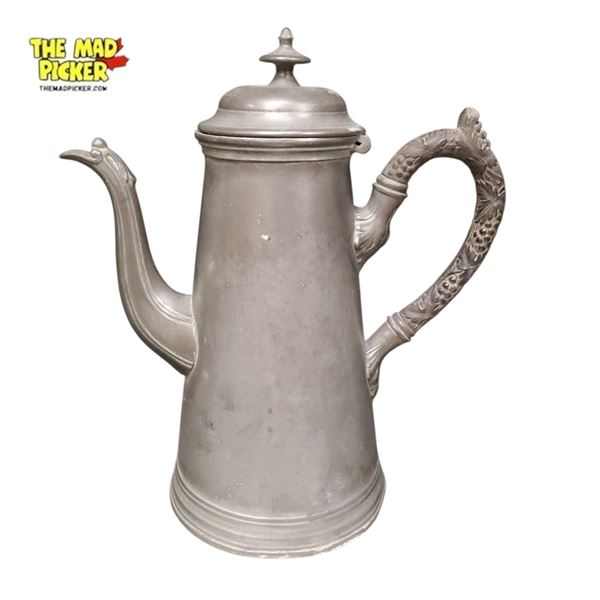 Buxton & Russell Sheffield Extra Hard 933 Pewter Teapot England Early 20th Century
